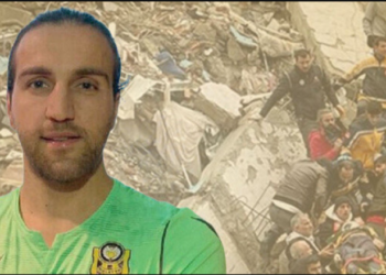 Portieri turk mbetet nën rrënoja, gruaja e tij është shpëtuar derisa po bëhet përpjekje për ta nxjerrë edhe atë